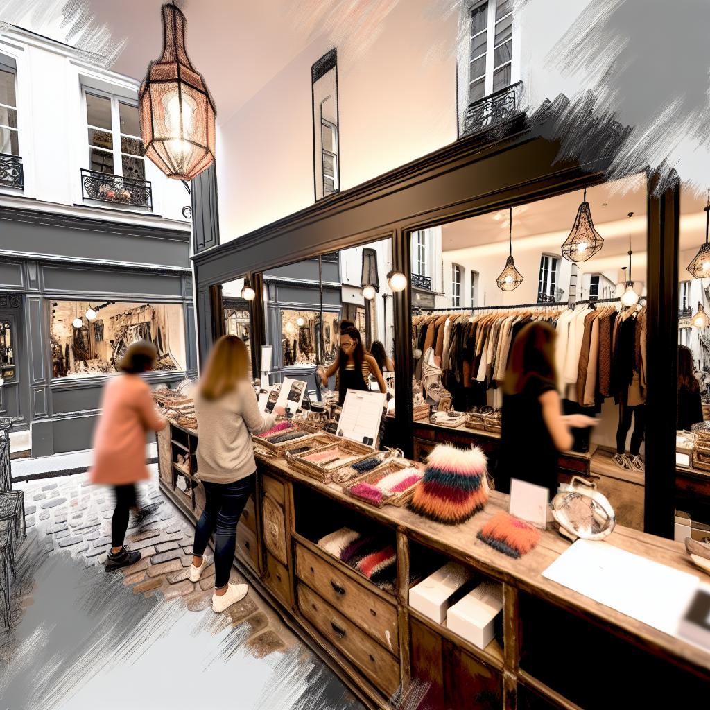 Boutique shopping in Le Marais