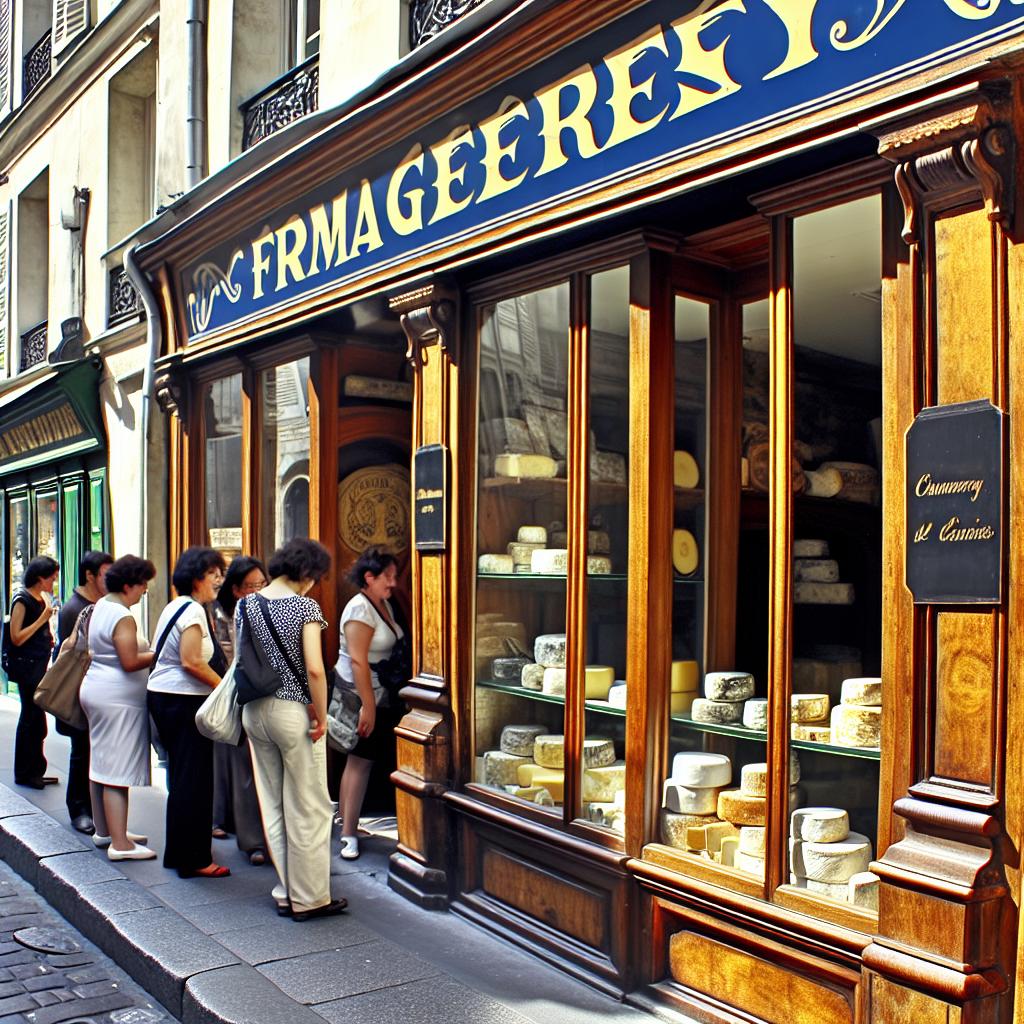 Cheese shops (fromageries) in Paris