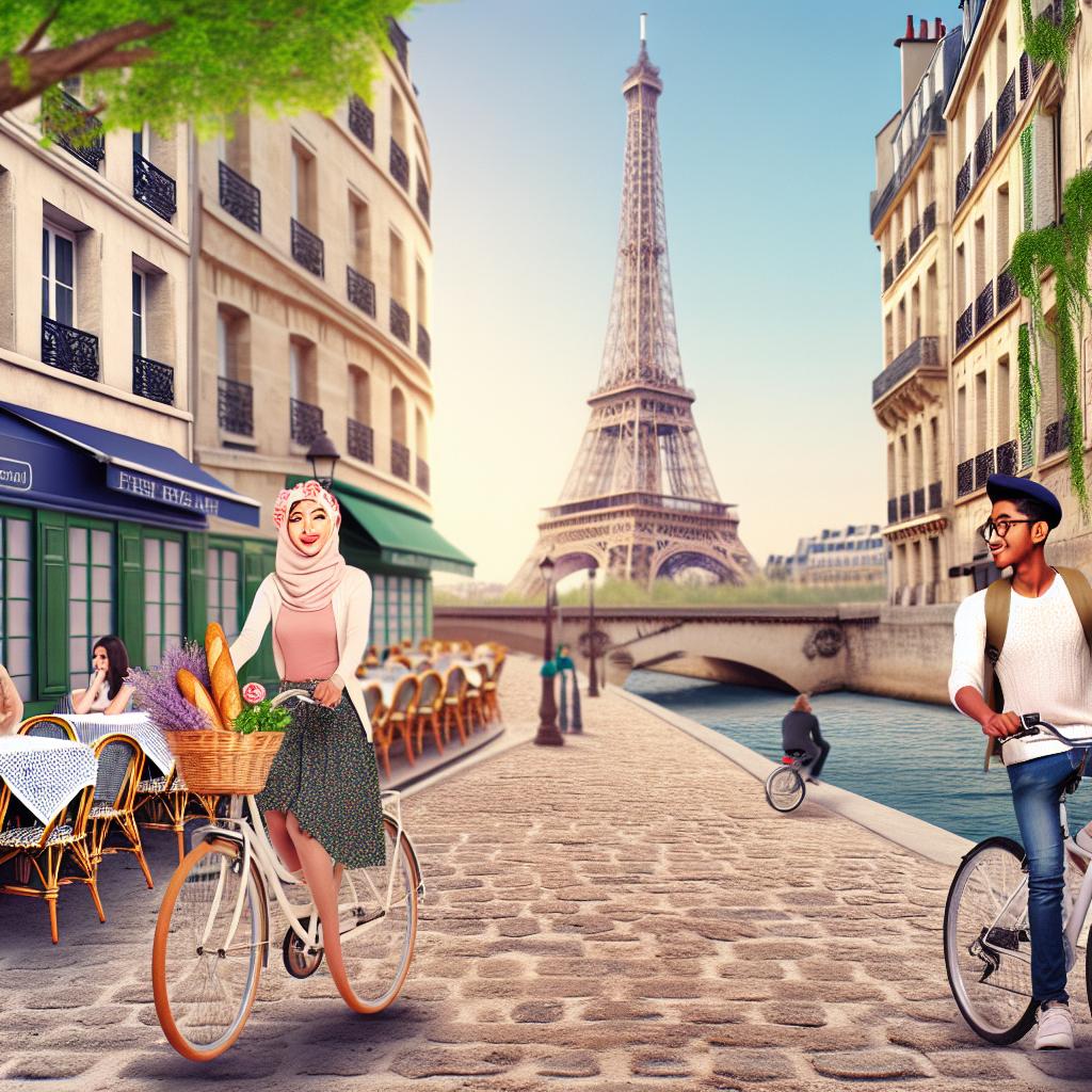 Exploring Paris by bike