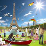 Outdoor activities during summer in Paris