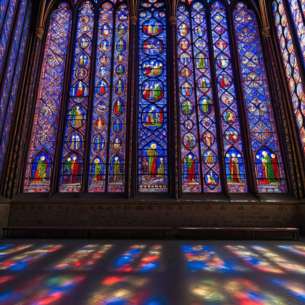 Sainte-Chapelles stained glass windows