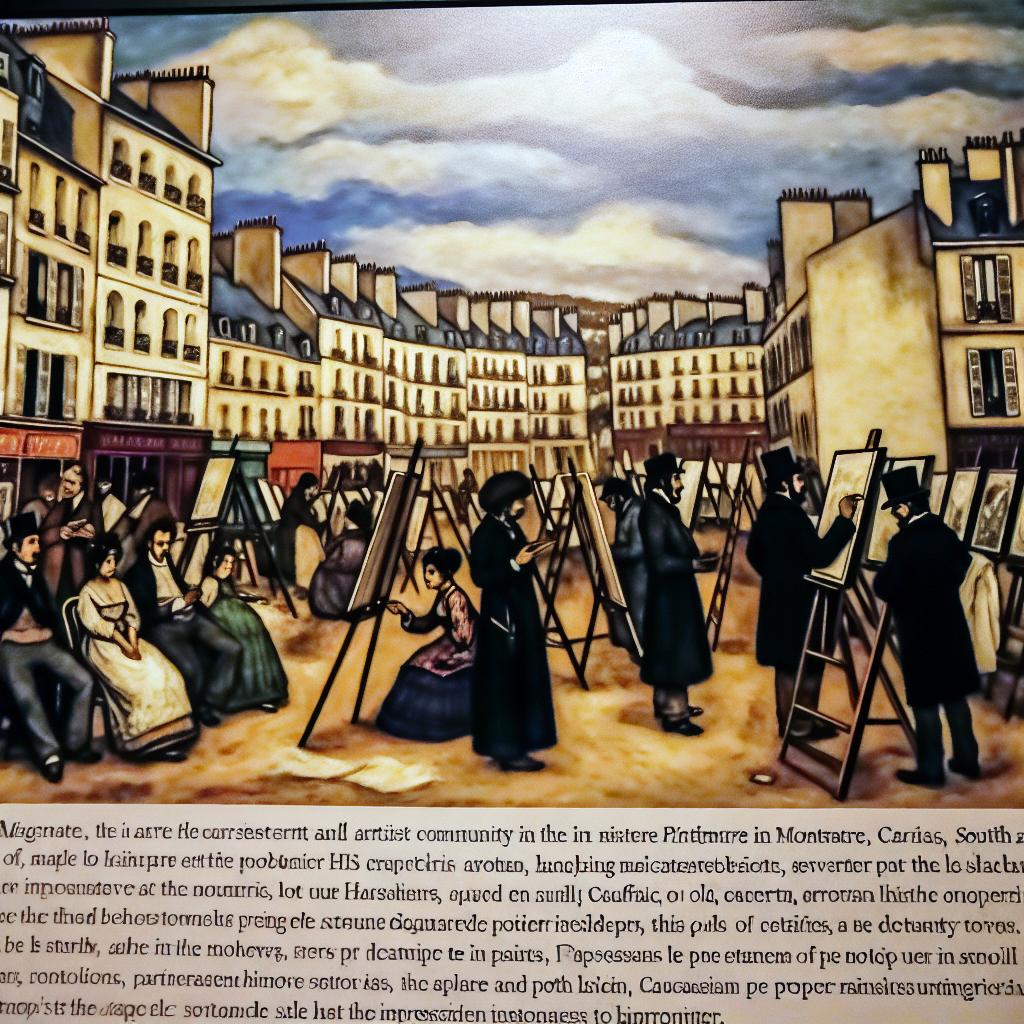The Montmartre artist community