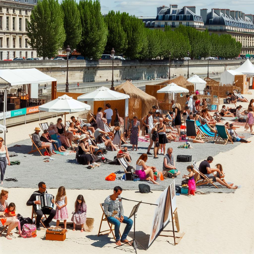 The annual Paris Plages event